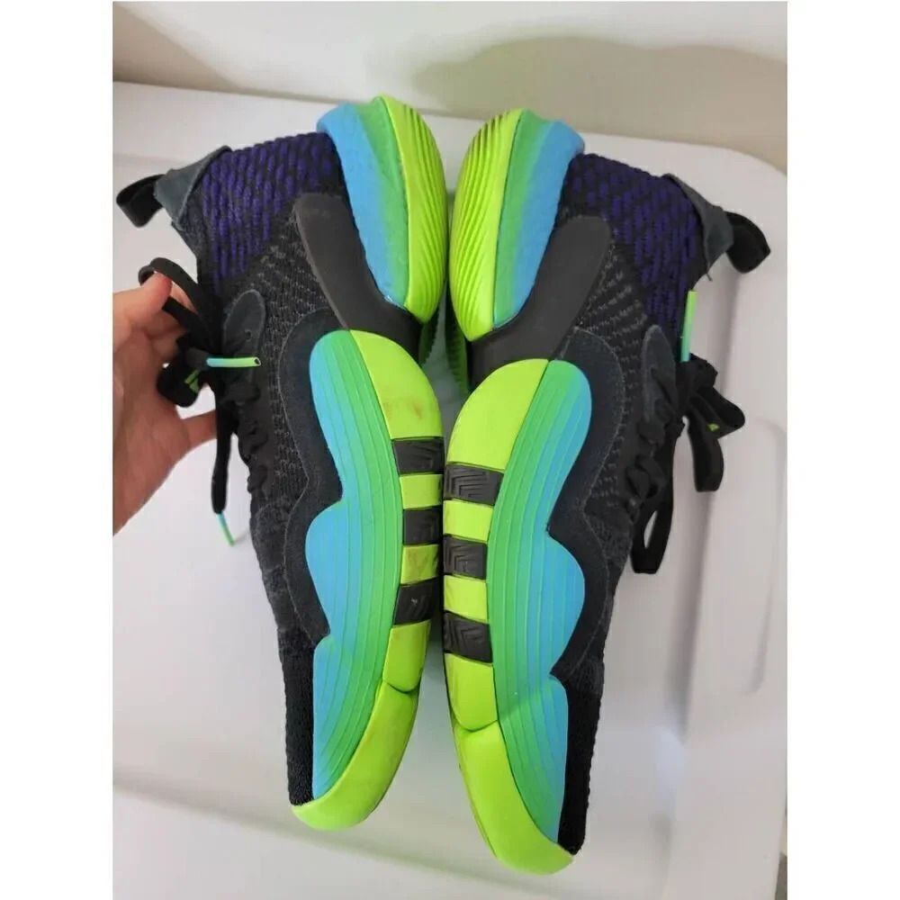 Adidas Trae Young 2 Trae-TL Solar Green Basketball Shoes 10 - Picture 9 of 11